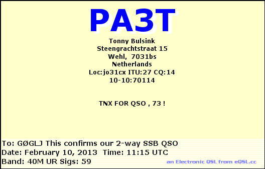 QSL Card